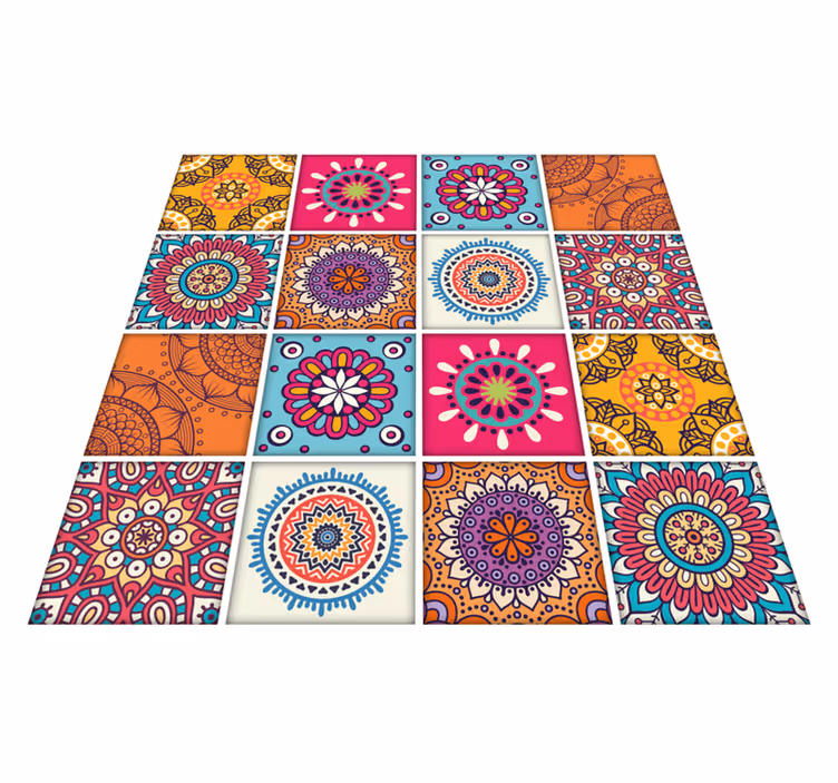 Covor de vinil pentru bucătărie plăci mandala - TenStickers