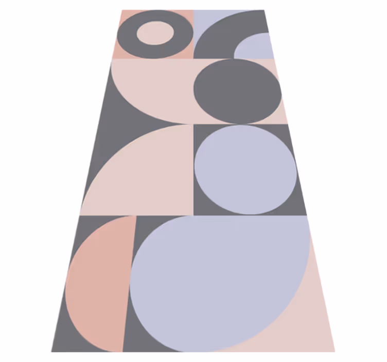 Covor de vinil pentru bucătărie model cercuri geometrice - TenStickers