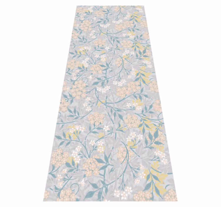 Covor vinil dormitor model floral elegant anii '80 - TenStickers