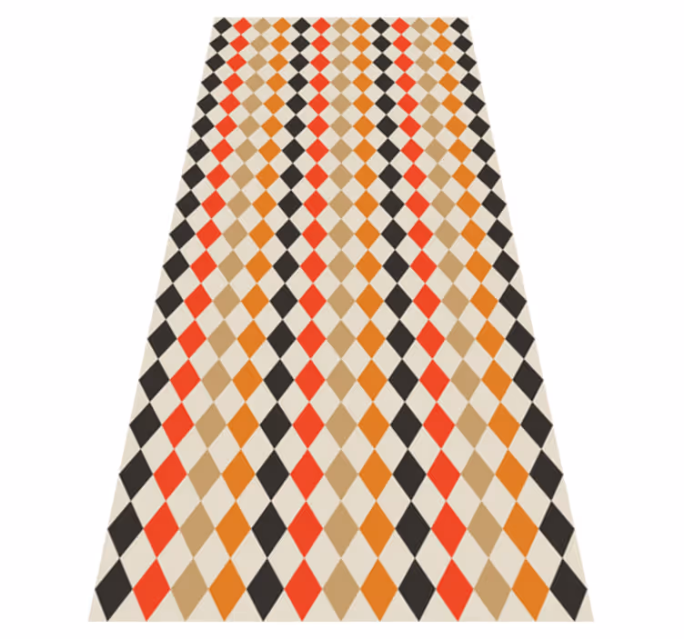 Covor vinil dormitor diamante retro anii 80 - TenStickers