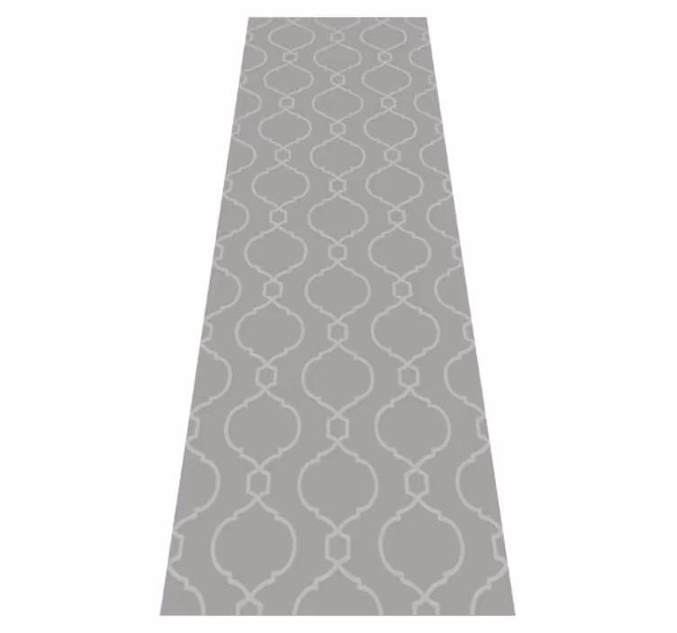 Covor vinil dormitor model geometric gri hamptons - TenStickers