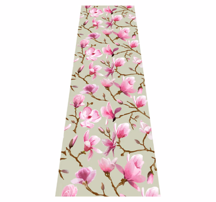 Covor vinil dormitor magnolie purpurie frumoasă - TenStickers