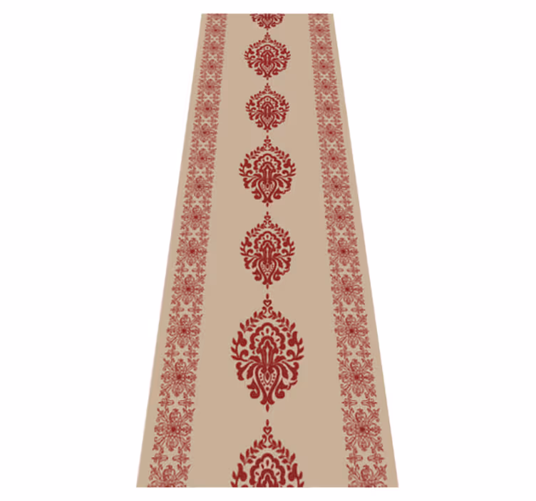 Covor vinil dormitor model floral provensal bej - TenStickers