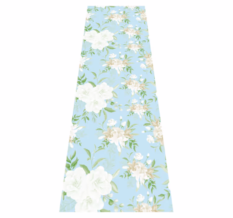 Covor vinil dormitor stil floral sălbatic grandmillenial - TenStickers