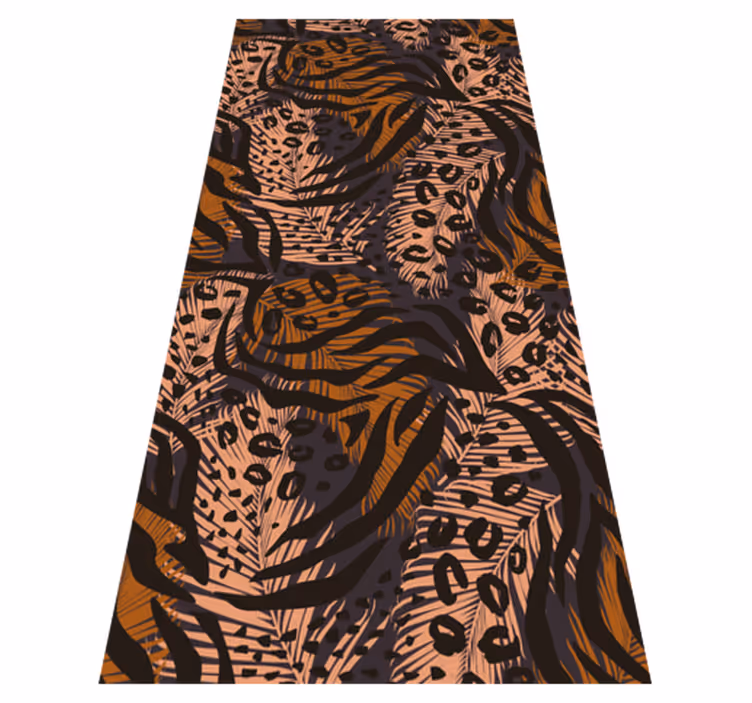 Covor vinil dormitor design abstract colorat în stil african - TenStickers