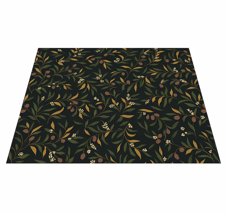 Covor vinil dormitor design floral simplu repetitiv - TenStickers