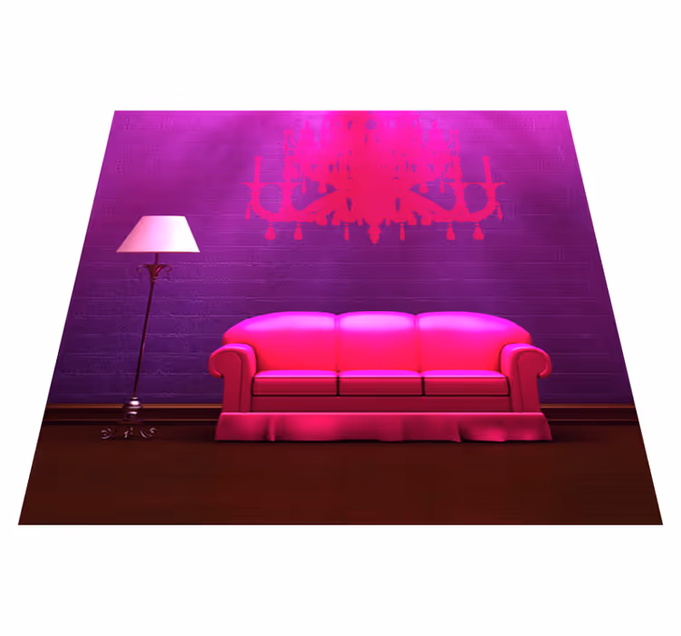 Covor vinil dormitor decorativ pentru canapea și lampă - TenStickers