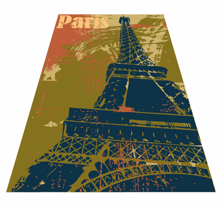 Covor vinil dormitor poster decorativ paris - TenStickers