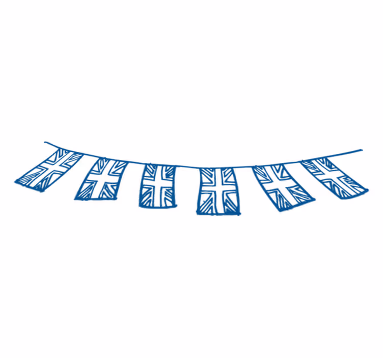 Covor vinil dormitor cu imprimeu din regatul unit - TenStickers