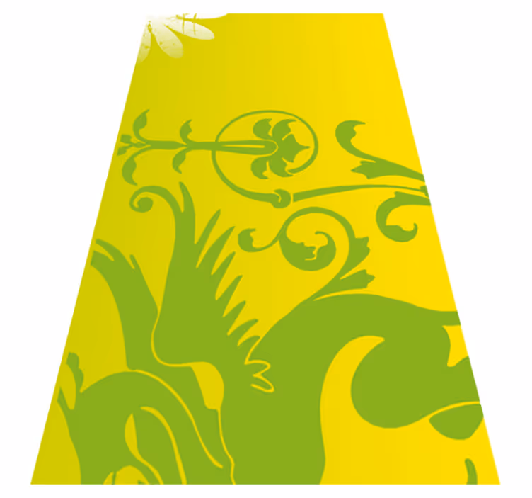 Covor vinil dormitor dragon verde decorativ - TenStickers