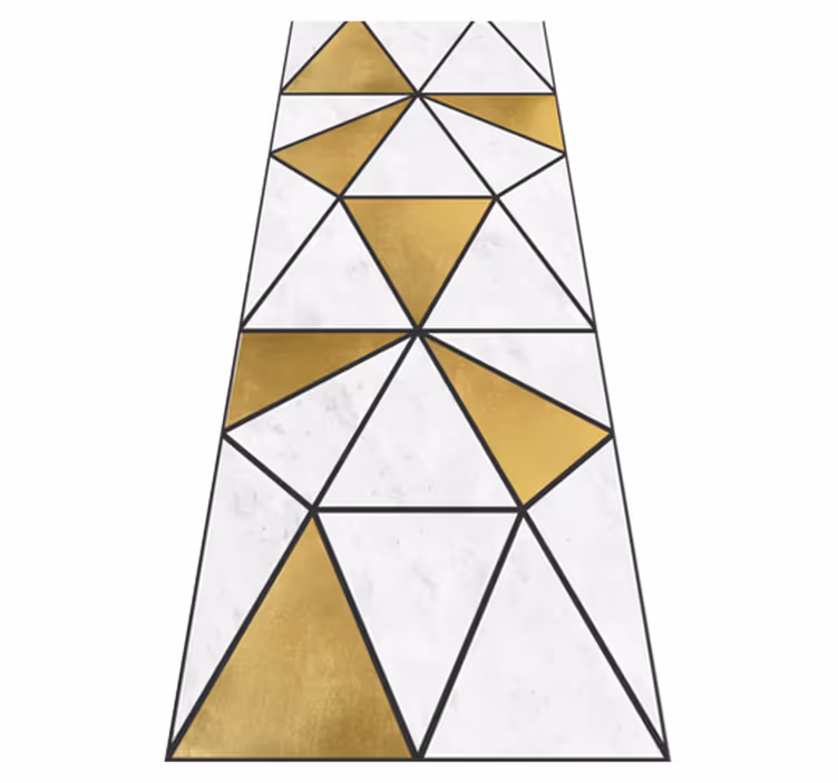 Covor vinil studiu efect marmură geometrică - TenStickers