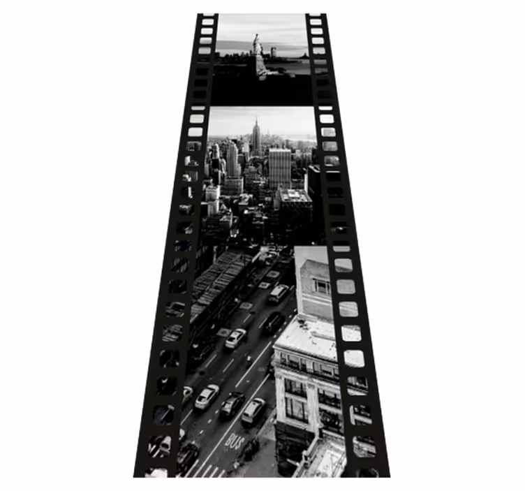 Covor vinil dormitor colaj foto cu nyc - TenStickers