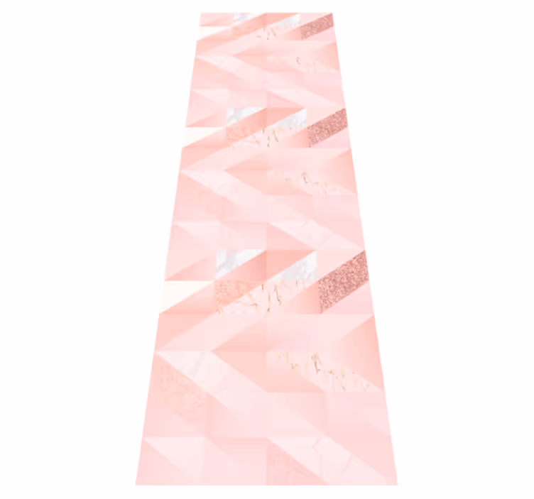 Covor vinil dormitor fundal geometric roz feminin - TenStickers