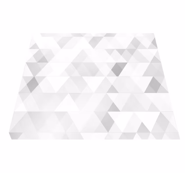 Covor vinil dormitor triunghiuri gri geometrice - TenStickers