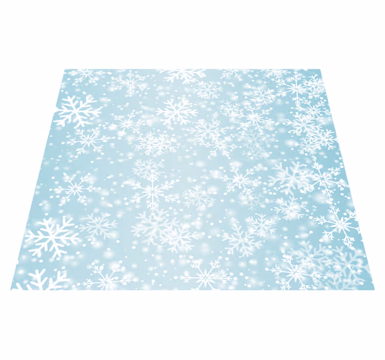 Covor vinil dormitor ninsoare - TenStickers