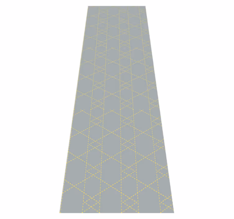 Covor vinil dormitor triunghiuri origami pantone - TenStickers
