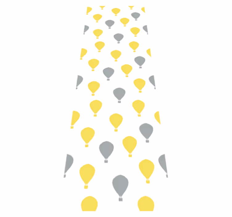 Covor vinil dormitor balon cu aer pantone - TenStickers
