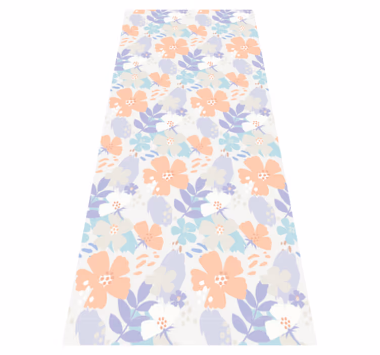 Covor vinil dormitor flori originale stil nordic - TenStickers
