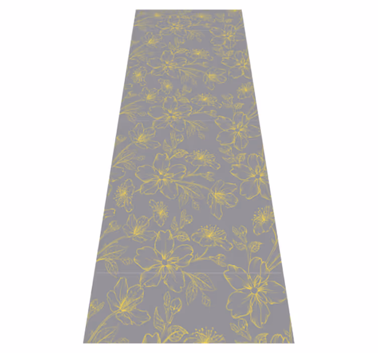 Covor vinil dormitor floral pantone - TenStickers