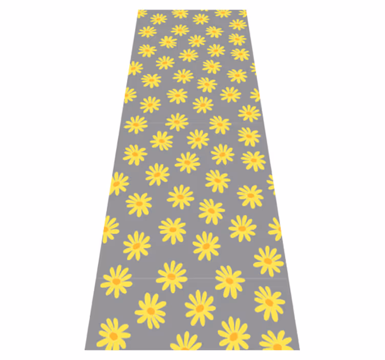 Covor vinil dormitor pantone galben calendula - TenStickers