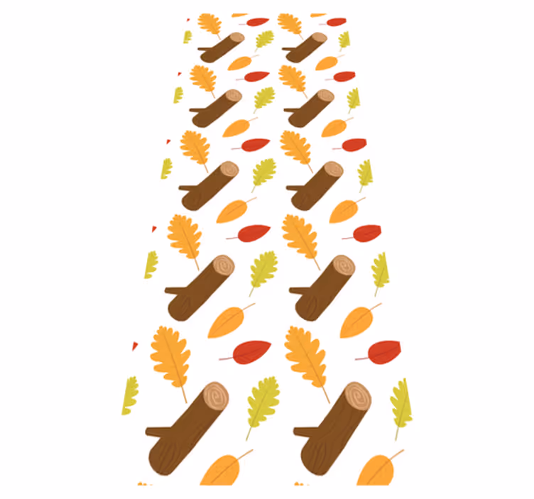 Covor vinil dormitor copaci diferiți multicolori - TenStickers