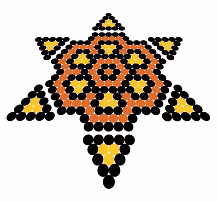 Covor vinil dormitor sol huichol - TenStickers