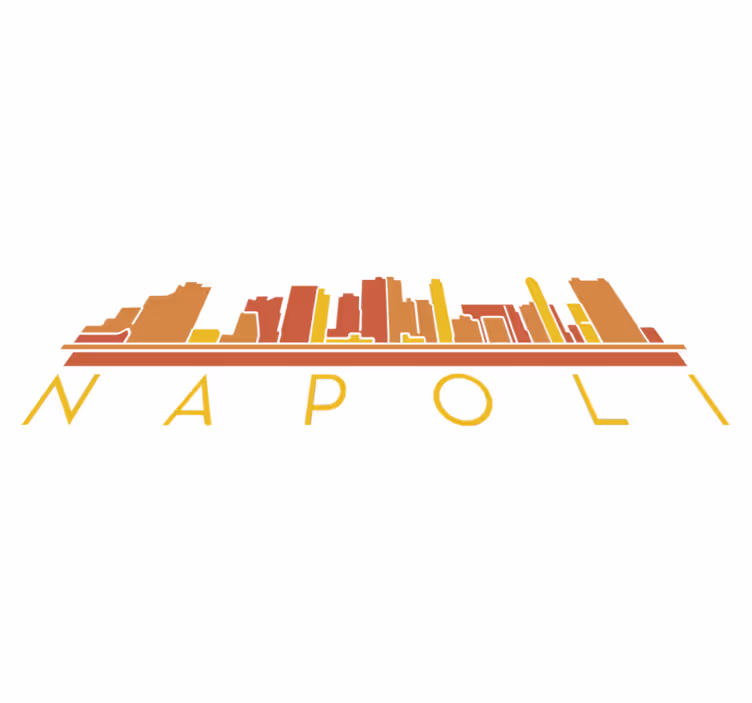 Covor vinil dormitor peisaj napoli - TenStickers