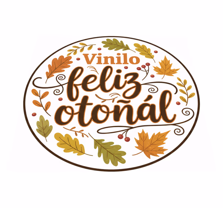 Covor vinil dormitor fericire autumnală - TenStickers