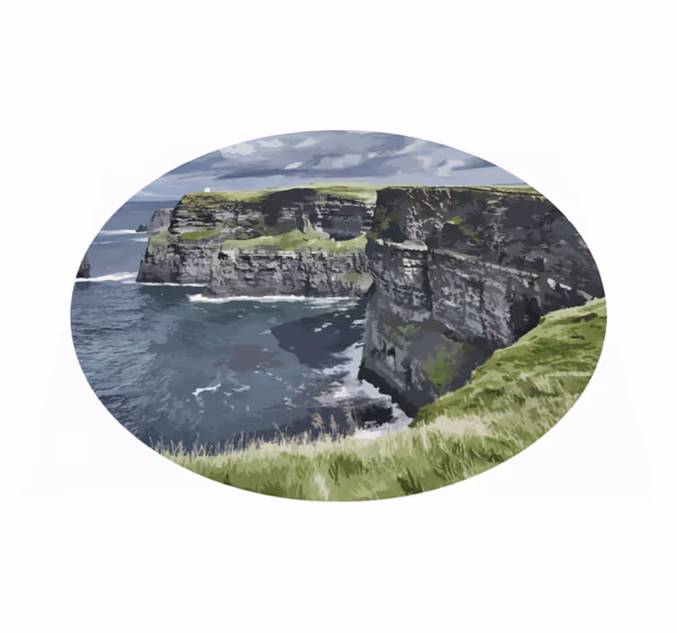 Covor vinil dormitor stâncile irlandeze - TenStickers