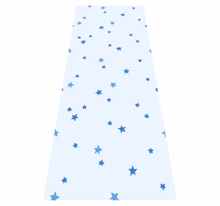 Covor de vinil scandinav cu model stele albastre pastelate - TenStickers