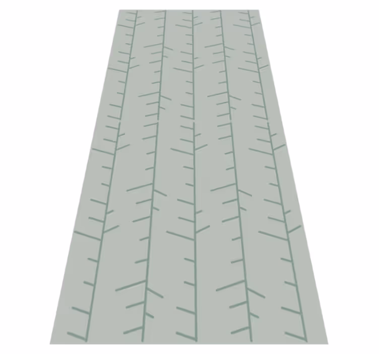 Covor de vinil scandinav cu model vertical verde mentă - TenStickers
