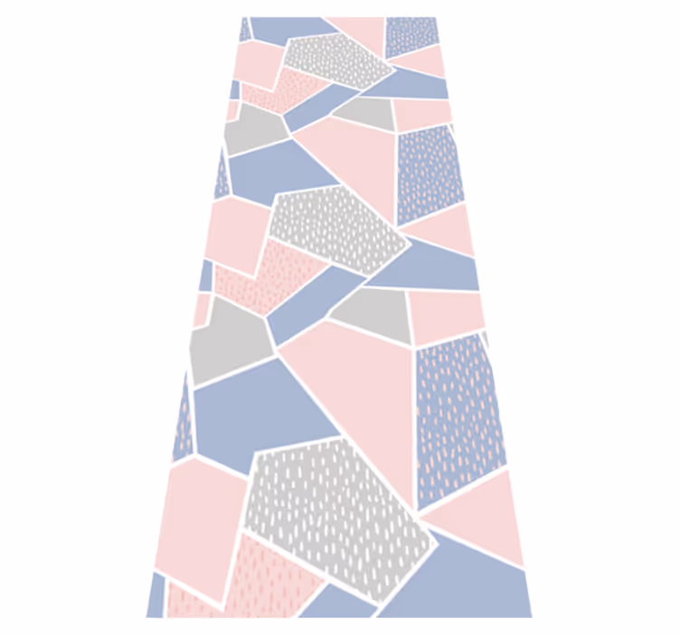 Covor de vinil scandinav pasteluri geometrice nordice - TenStickers
