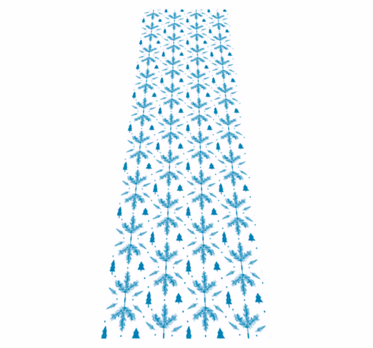 Covor de vinil scandinav sezonul nordic albastru - TenStickers
