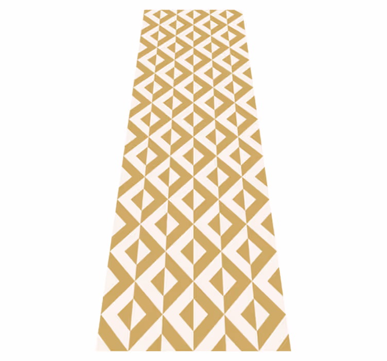 Covor de vinil scandinav geometric muștar - TenStickers