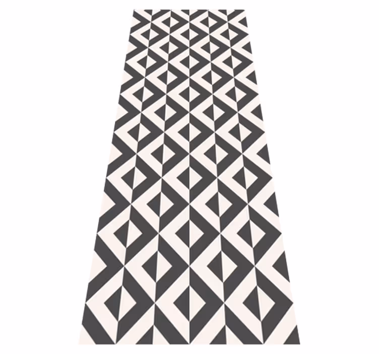 Covor de vinil scandinav geometric mono - TenStickers