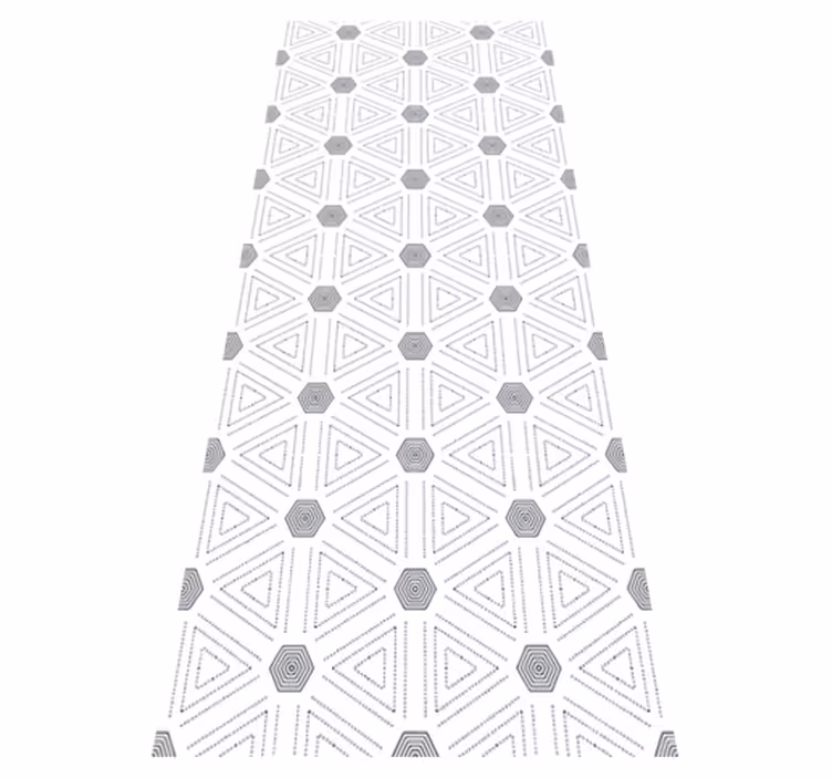 Covor de vinil scandinav cu triunghiuri geometrice nordice - TenStickers