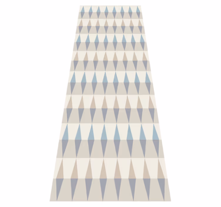 Covor de vinil scandinav cer albastru geometric - TenStickers