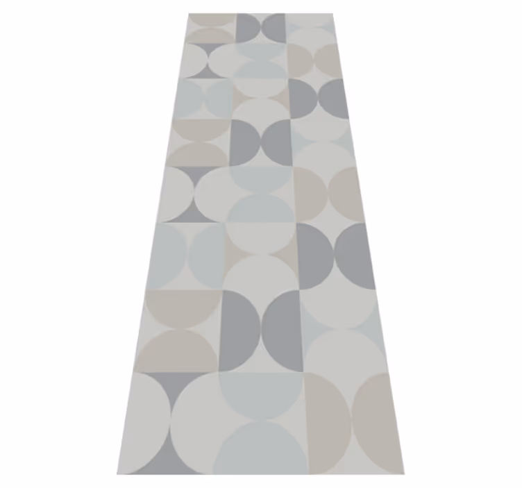 Covor de vinil scandinav cu model geometric pastelat - TenStickers