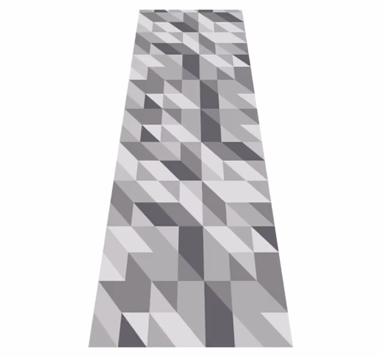 Covor de vinil scandinav cu pătrate geometrice gri deschis - TenStickers