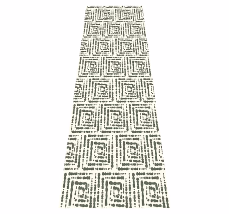 Covor de vinil scandinav model irregular verde japandi - TenStickers