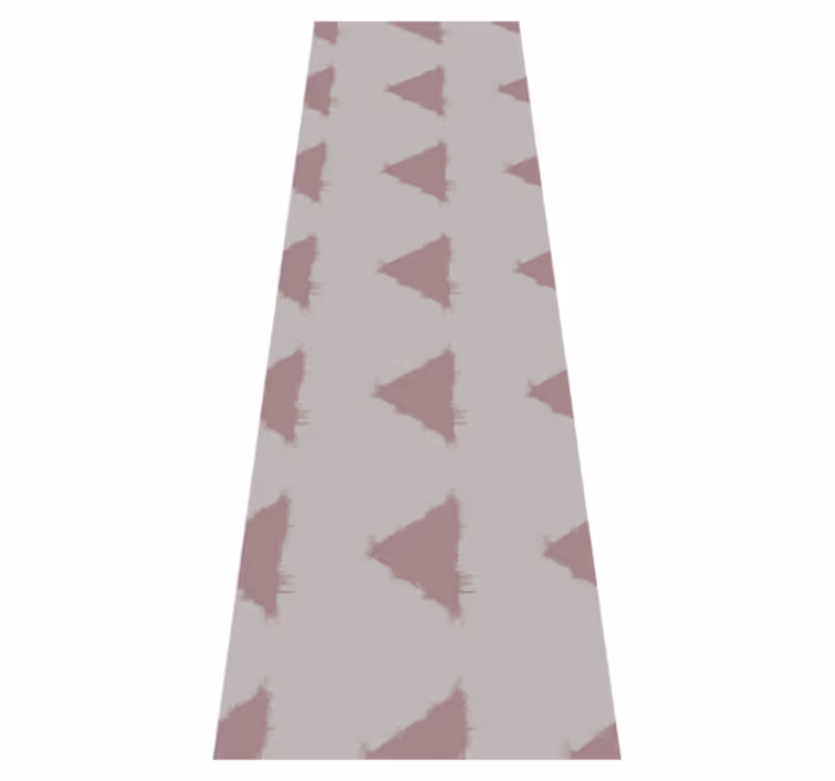 Covor de vinil scandinav cu model geometric triunghiuri bej - TenStickers