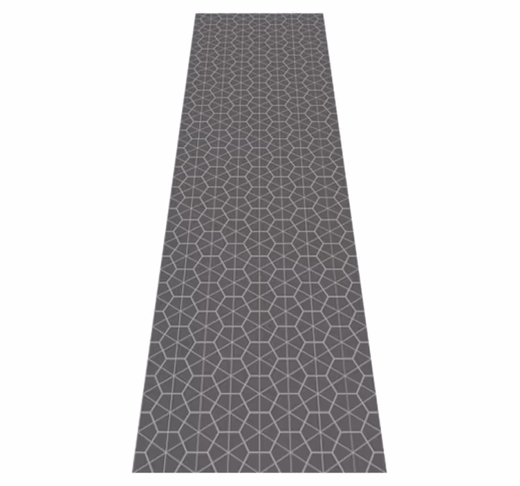 Covor de vinil scandinav cu model hexagonal minimalist - TenStickers