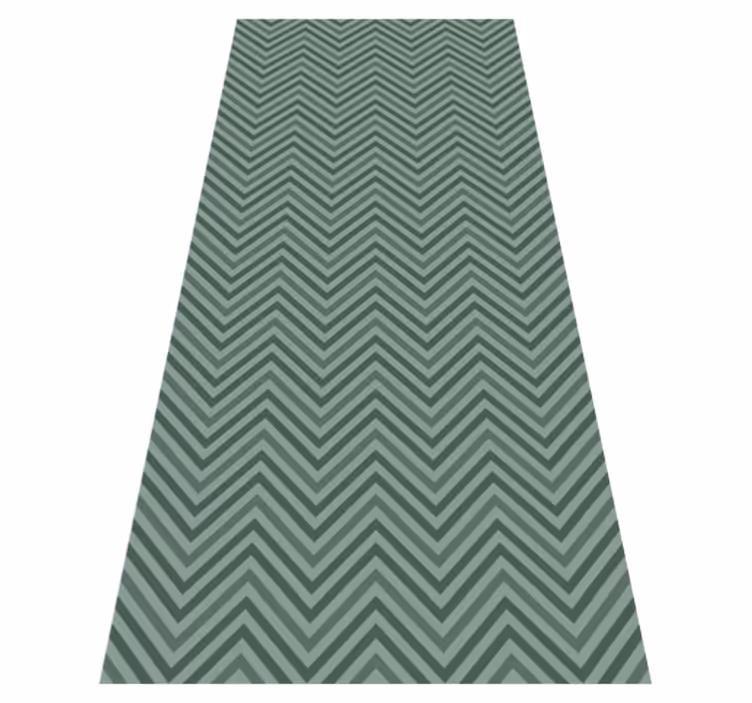 Covor de vinil scandinav cu model romb verde - TenStickers