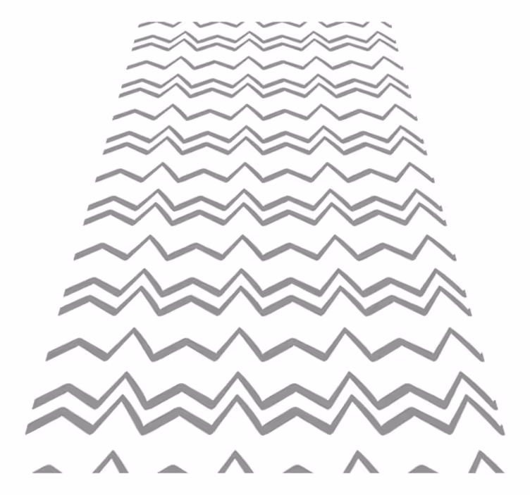 Covor de vinil scandinav cu model zigzag gri neregulat - TenStickers