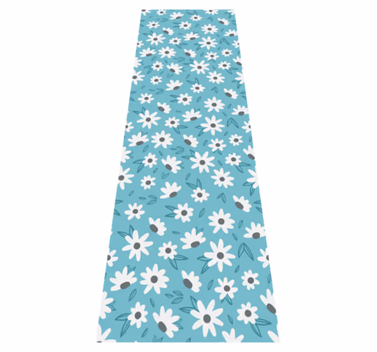 Covor vinil cu aspect de natura flori stil bunica - TenStickers
