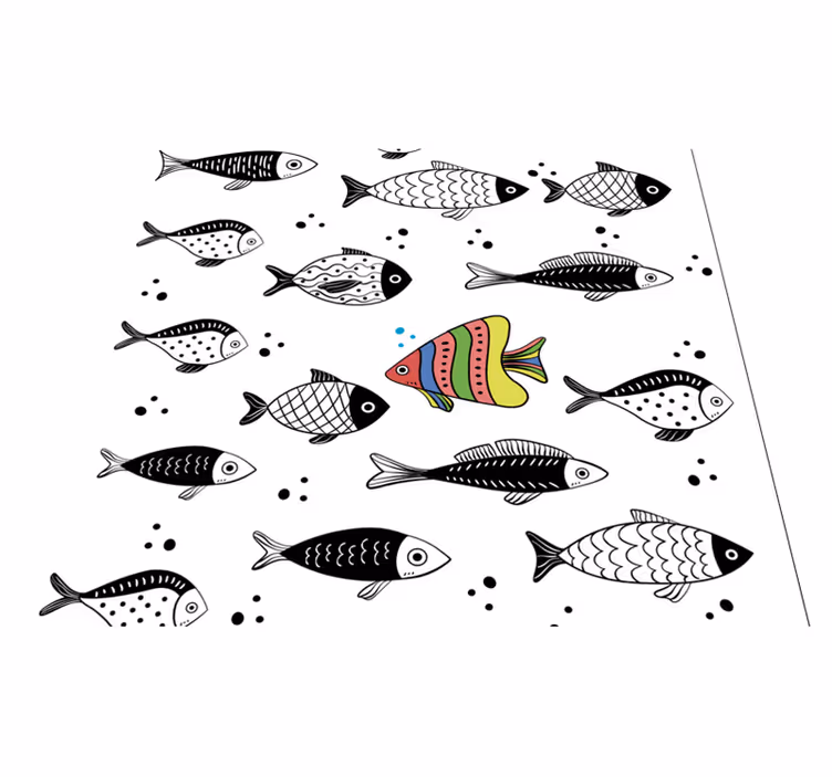 Covor vinil animal flux invers - TenStickers