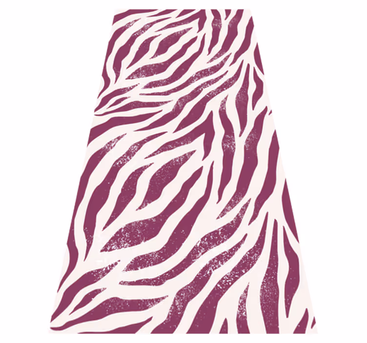 Covor vinil animal model zebrat violet și alb - TenStickers