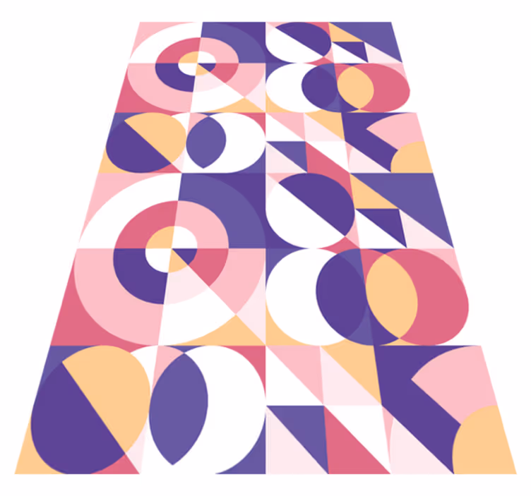 Covor vinil modern artă geometrică abstractă - TenStickers