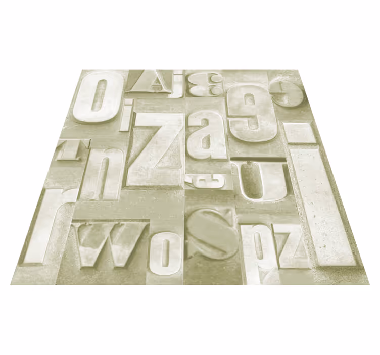 Covoare de vinil cu fraze stil industrial 3d - TenStickers