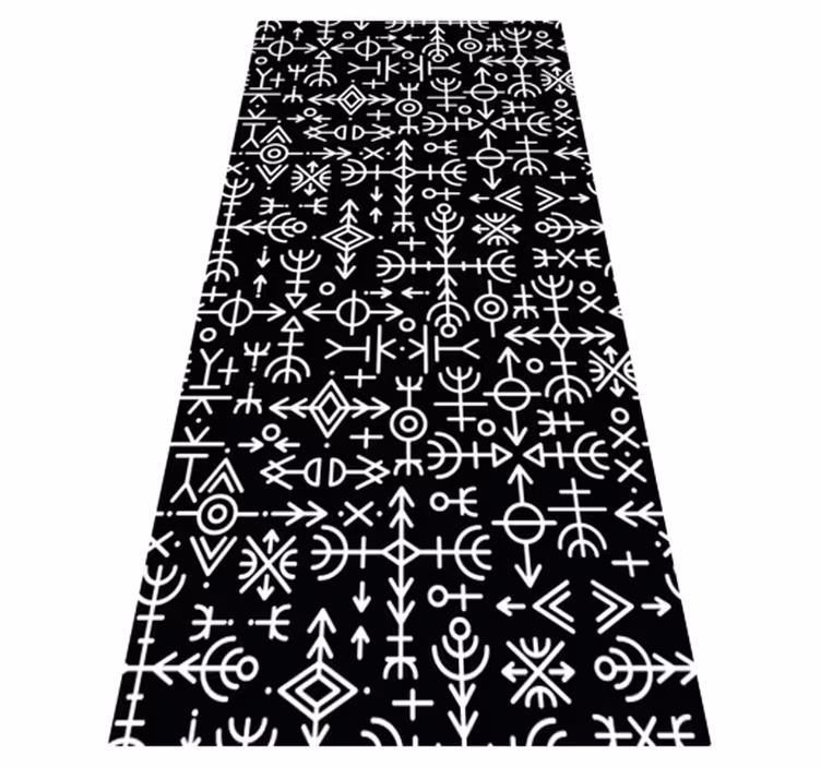 Covor de vinil epocă set simboluri vikingi - TenStickers